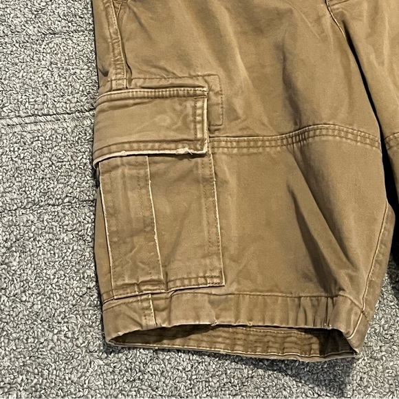 Abercrombie & Fitch Mens 28 Drawstring Cargo Short Button Fly Heavy Weight Y2K - Picture 6 of 9